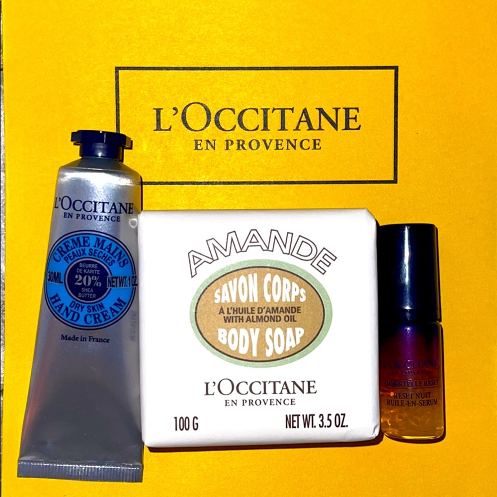 L’Occitane travel size kit